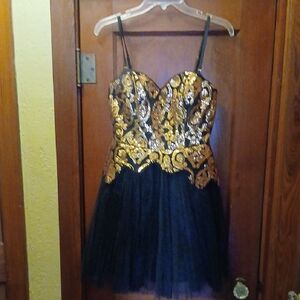 Ark & Co Black Mesh Detail Dress